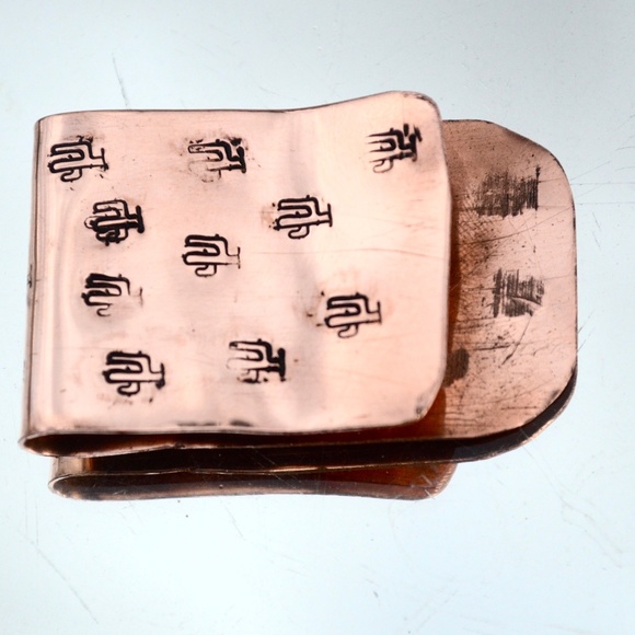 Saguaro Cactus Arizona Money Clip Solid Copper Men Gift Usher Southwestern - Picture 6 of 8